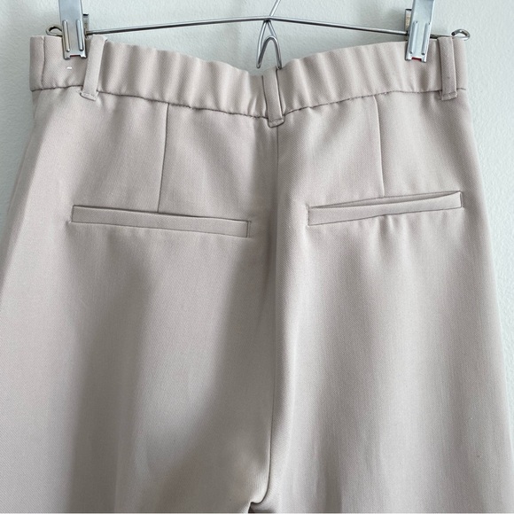 ABERCROMBIE & Fitch tailored relaxed straight pant light taupe size 2/26 short - Picture 6 of 10